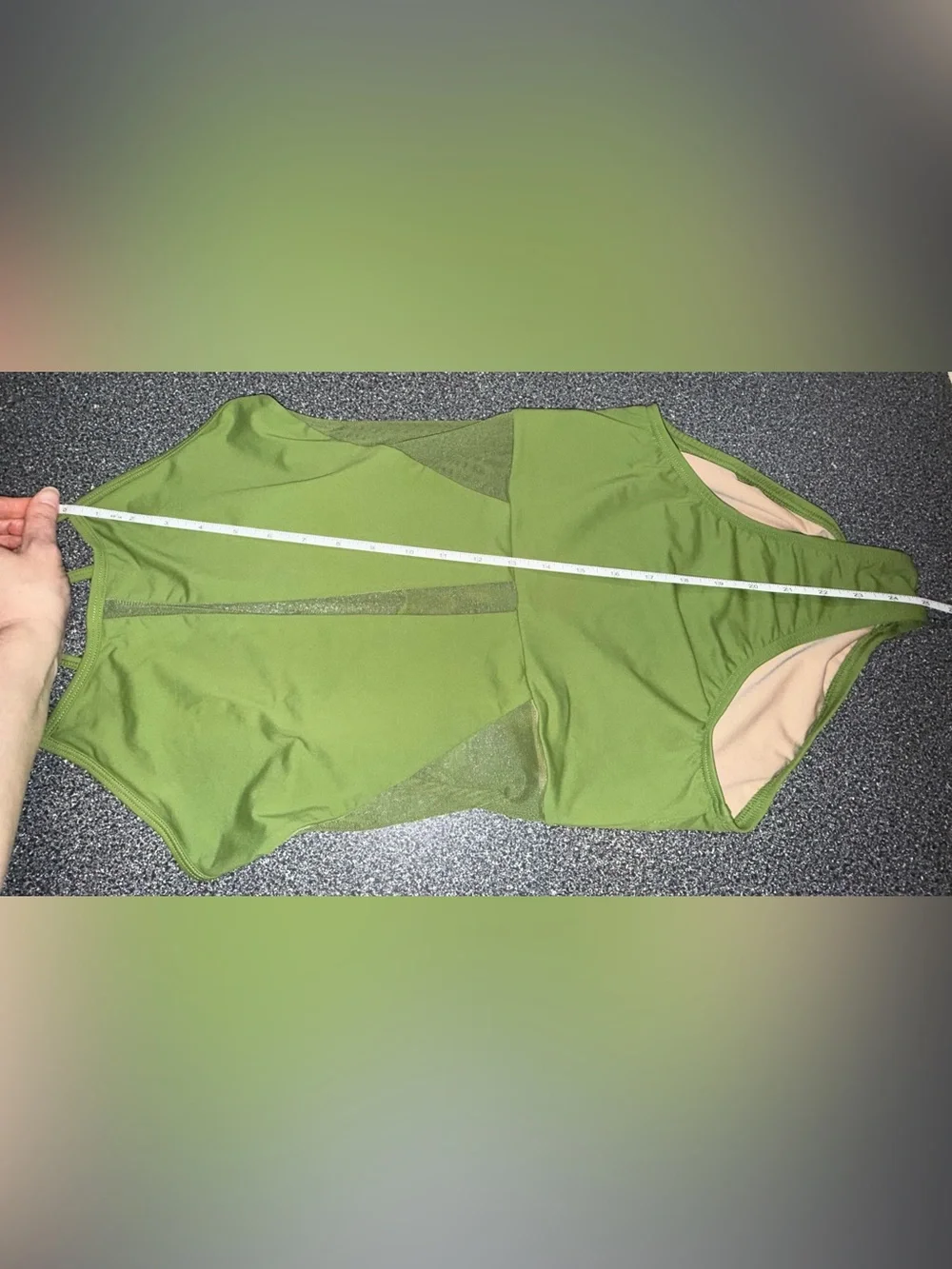 Olive Green One-Piece Leotard Baltogs Size Adult Medium
